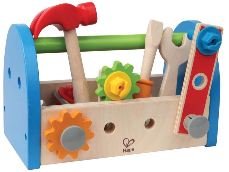 Hape Handwerker Werkzeugkasten Kinderwerkzeug aus Holz