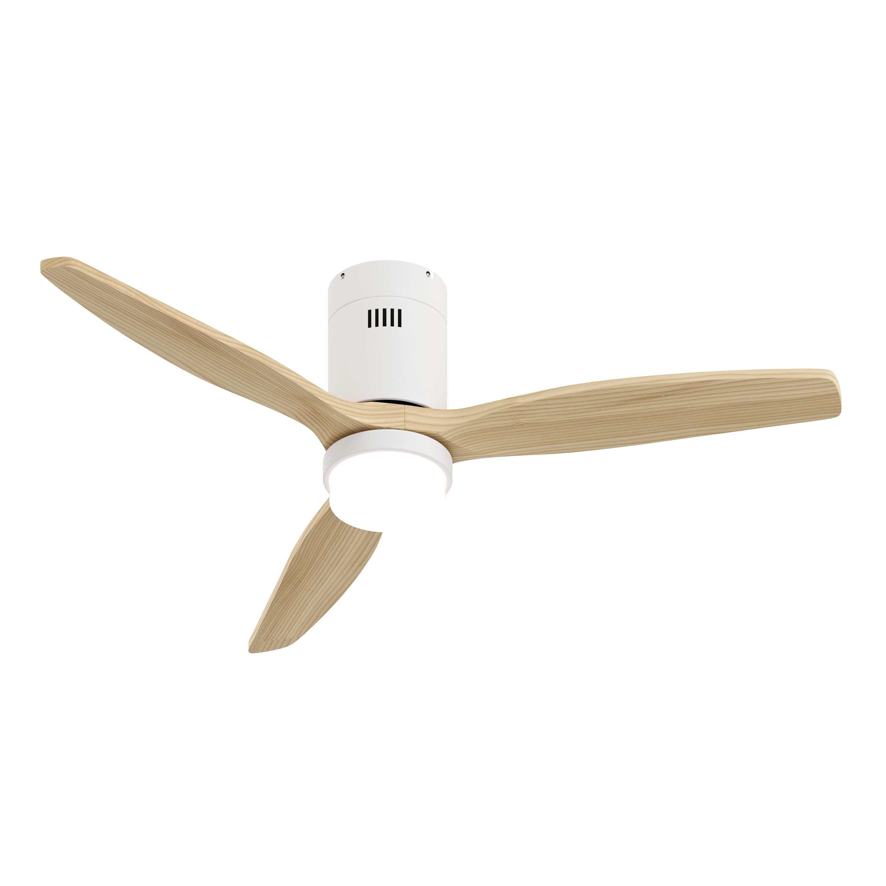Deckenventilator mit Lampe 132 cm Holz