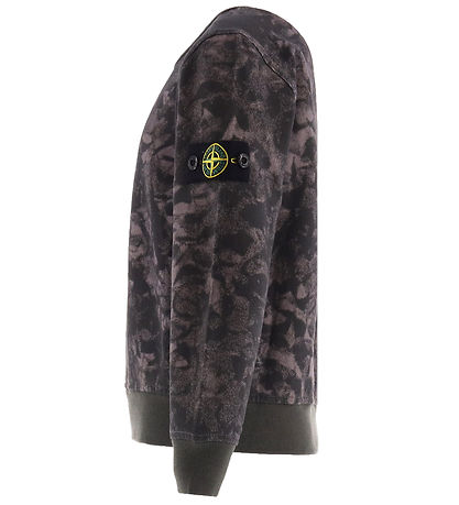 Stone Island Sweatshirt - Schwarz Meliert