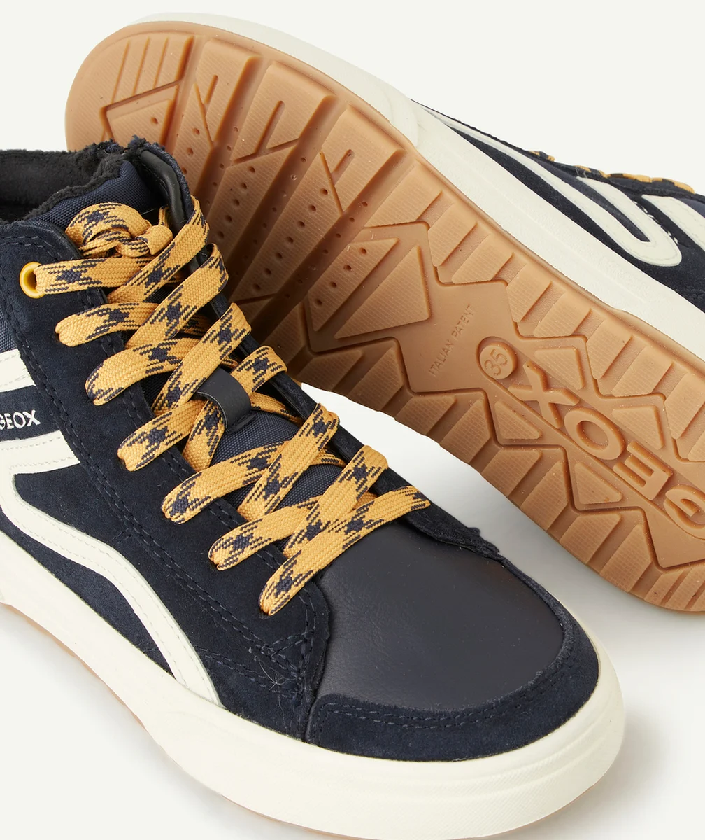 GEOXBASKETS MONTANTES WEEMBLE GARÇON BLEU ET JAUNE