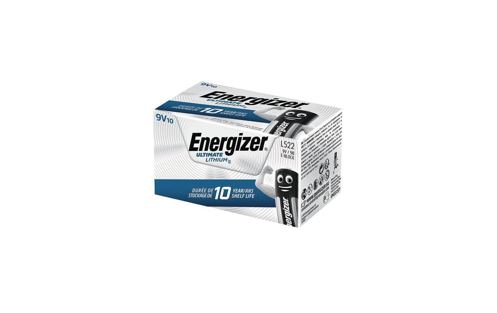 Batterie Ultimate Lithium 9V E-Block , 10 Stück<br>Typ 6LP3146 / 9V E-Block / 9V, 10 Stück