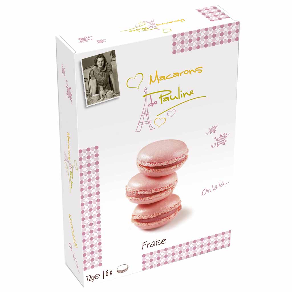 Macarons de Pauline Fraise 72g MHD:20.8.25