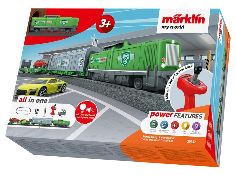 Märklin Startpackung Güterzug Autotransport, my world, H0 Märklin My World Modelleisenbahn Starterset für Kinder
