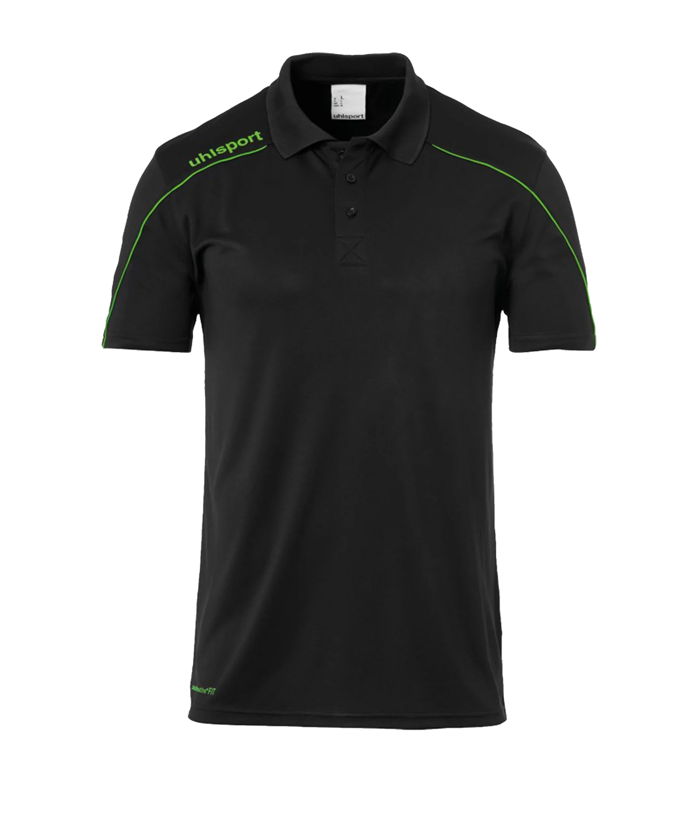 uhlsport Stream 22 Poloshirt Kids Schwarz Grün F24