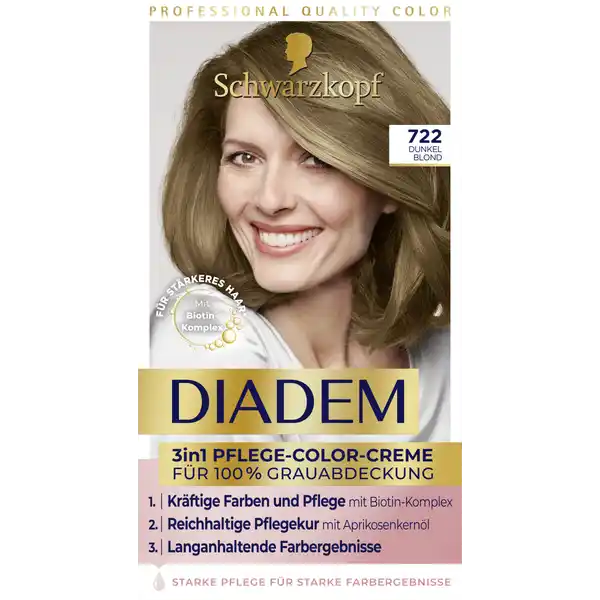 3in1 Pflege-Color-Creme 722 Dunkelblond
