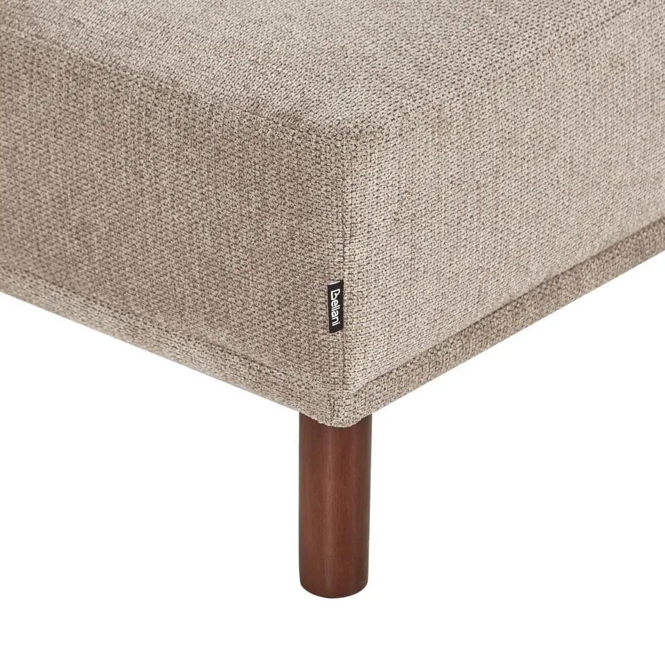 HOLT - Ottomaan - Taupe - Polyester
