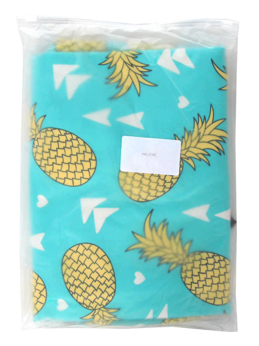 Housse de valise Periea Green with Yellow Pineapples M