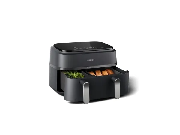 Philips Series 3000 NA352 - Varmluftsrister - 9 liter - 2.75 kW - trækulsgrå/kobber