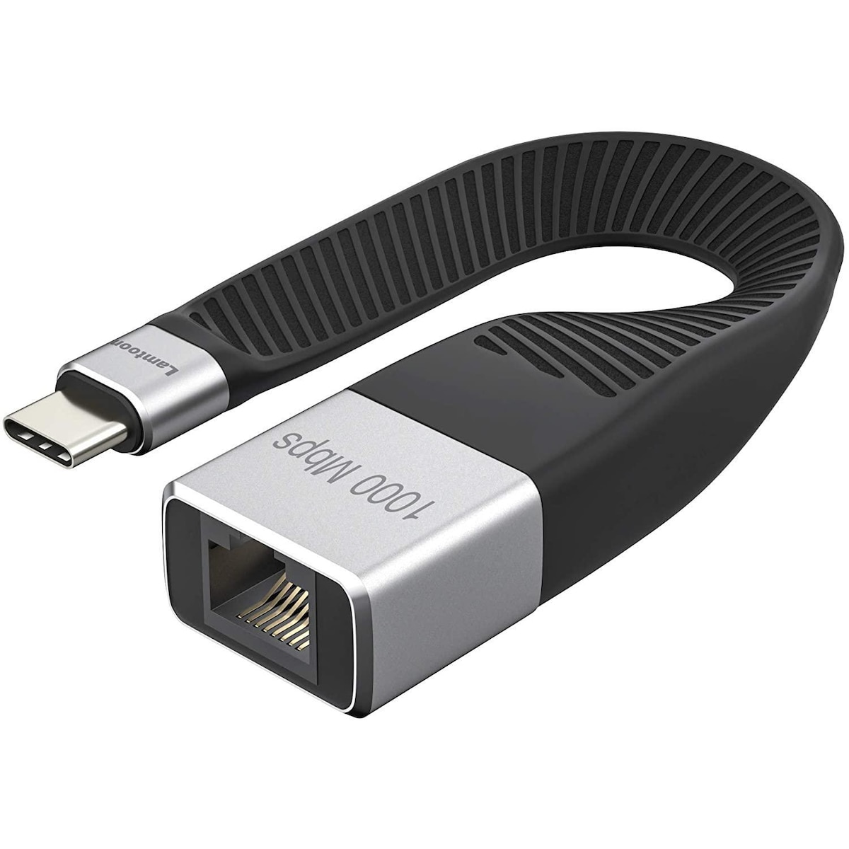 NÖRDIC Flat adapter USB-C til Giga Ethernet 10cm