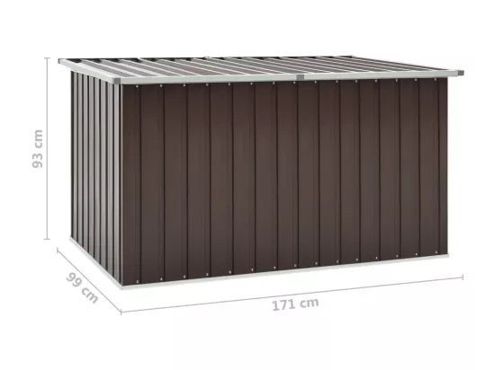 Boîte de rangement de jardin Marron 171x99x93 cm