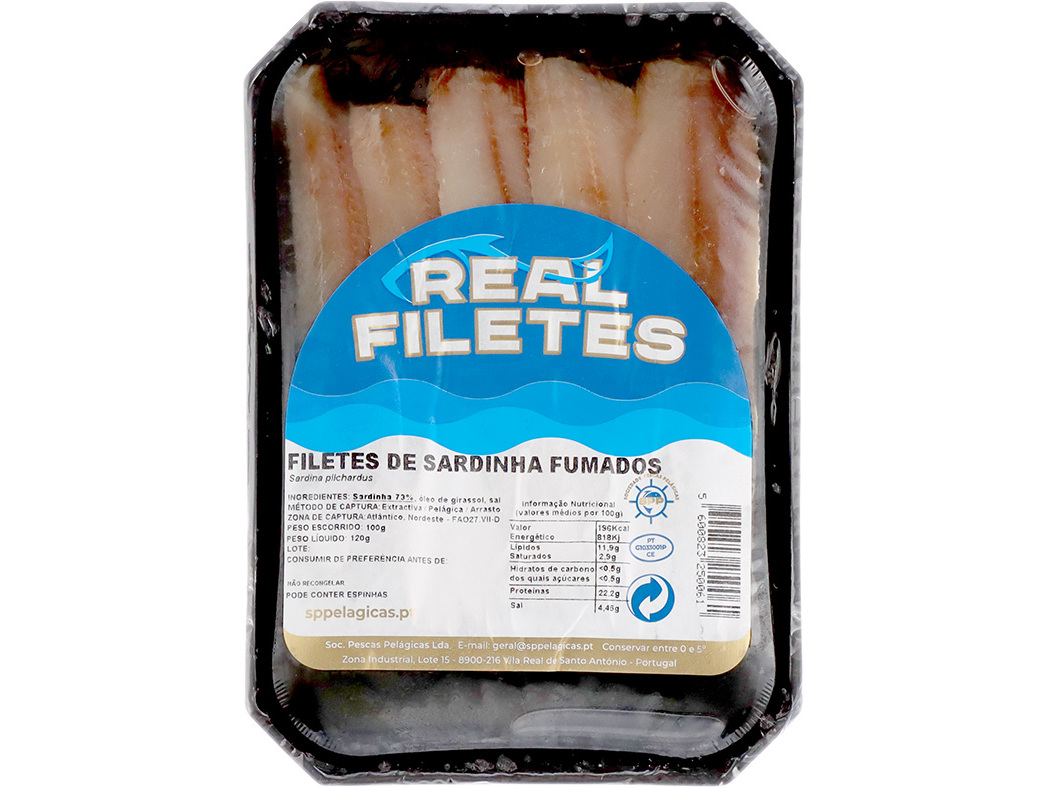 SARDINHA FUMADA FILETE REAL 100 GR