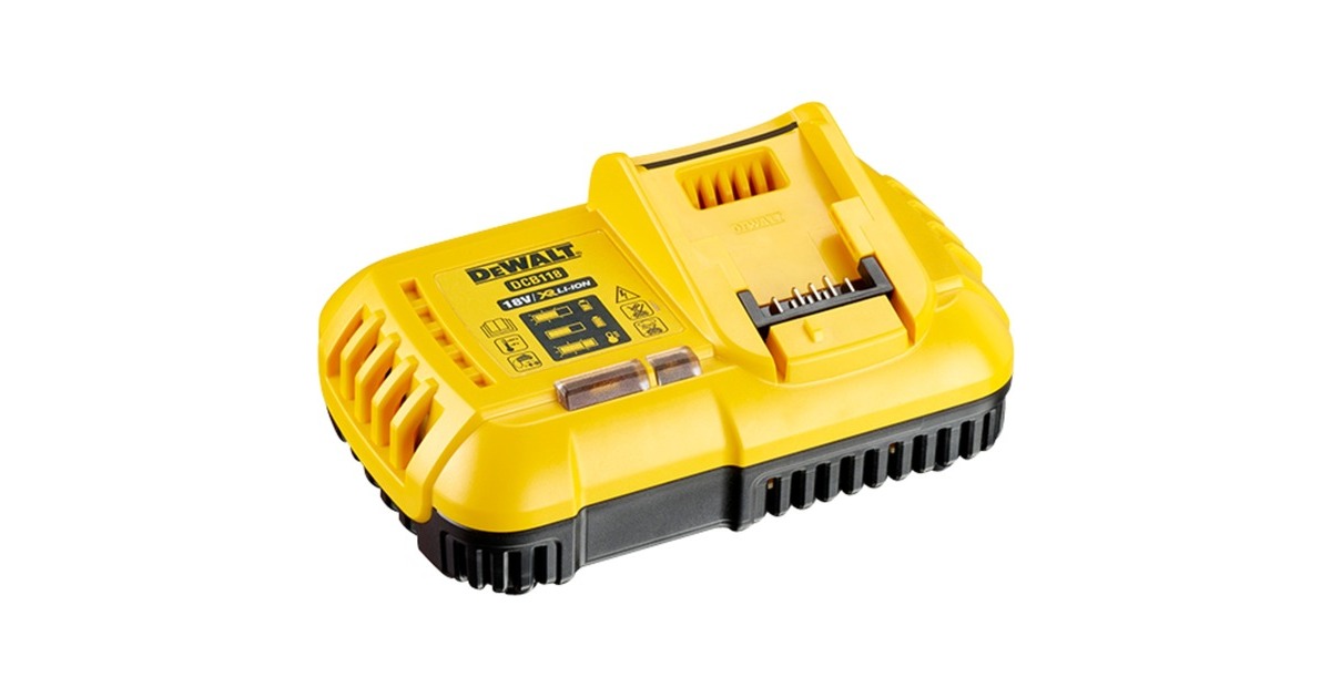 DEWALTSnellader DCB118 oplader  (Geel/zwart)