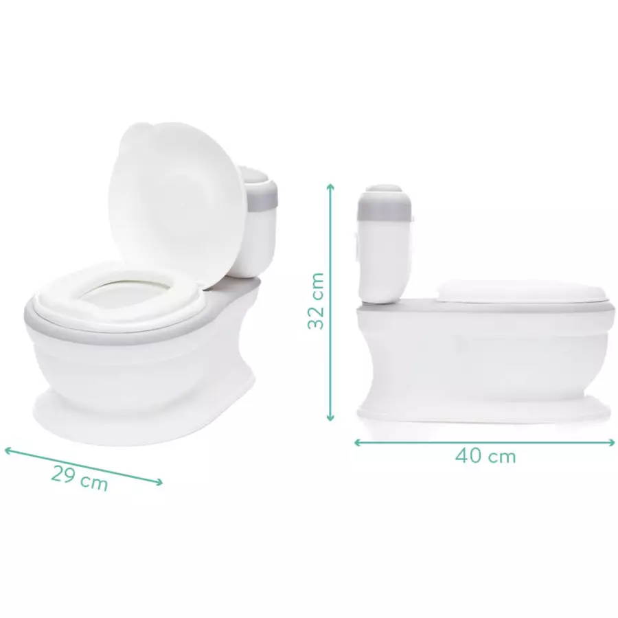 fillikid Töpfchen Mini Toilette Marlin grau  weiß