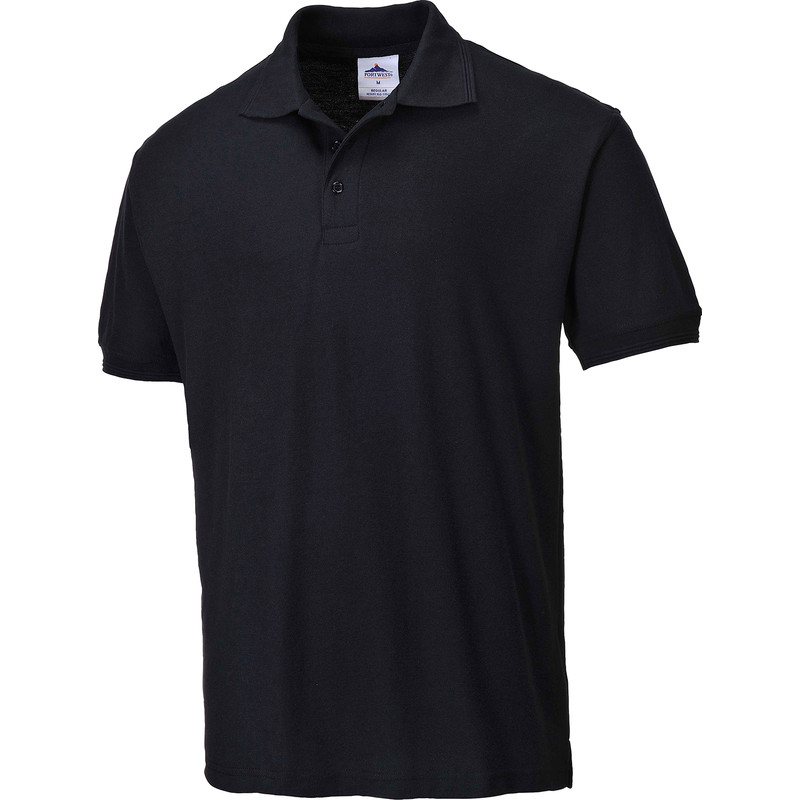 Portwest Poloshirt L zwart