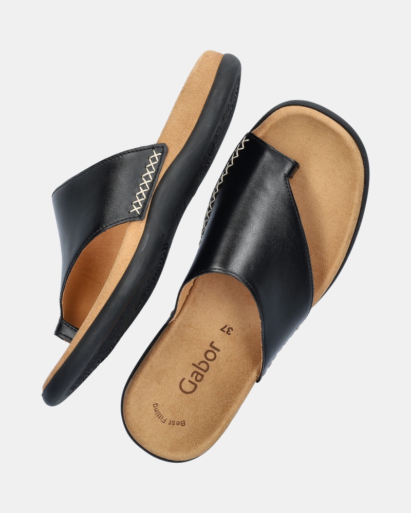 Gabor Slippers  - zwart
