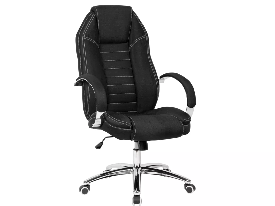 chaise pivotante tissu chaise de direction noir chaise de bureau look jeans 120kg