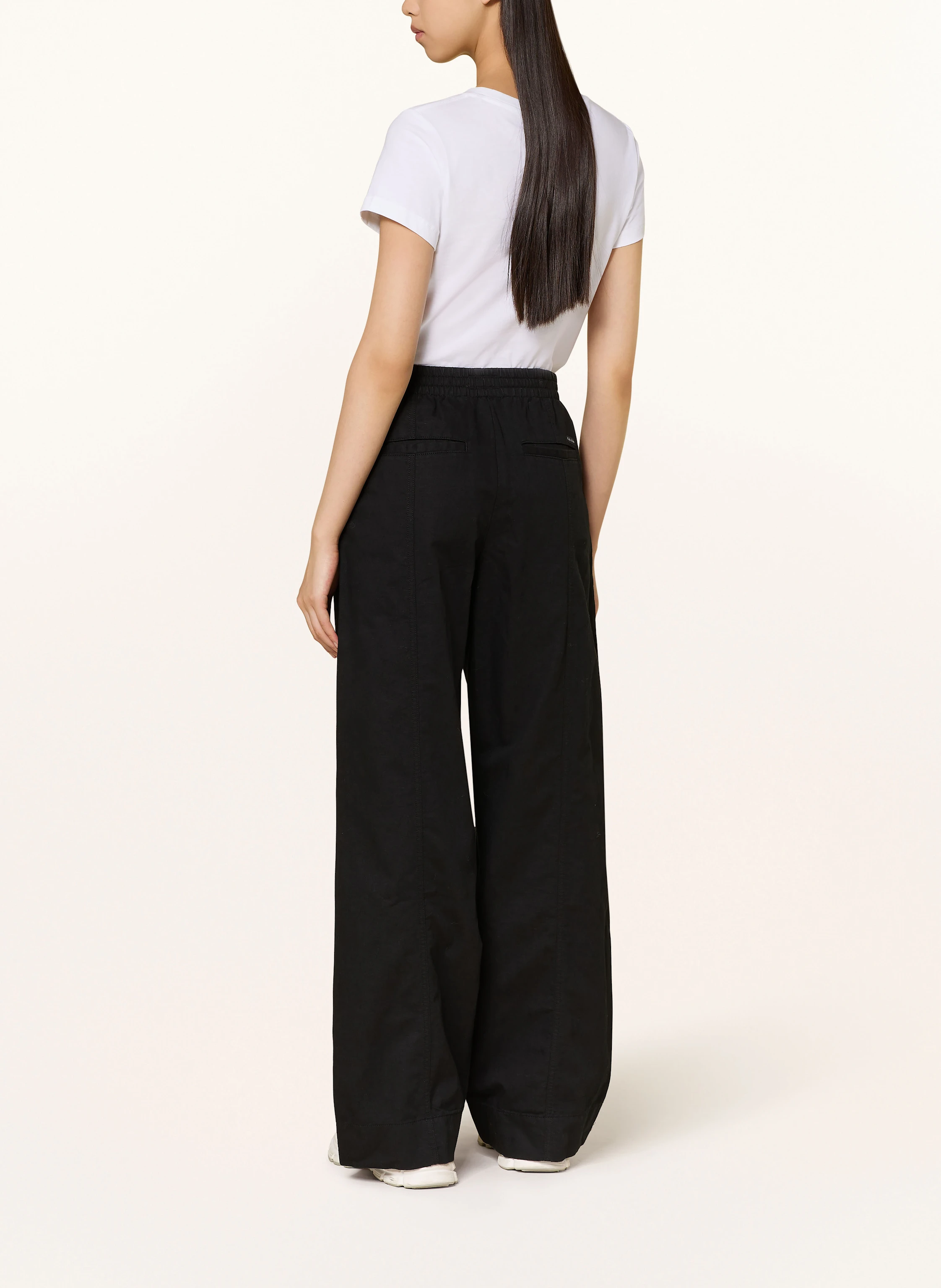 Calvin Klein Jeans Marlenehose mit Leinen