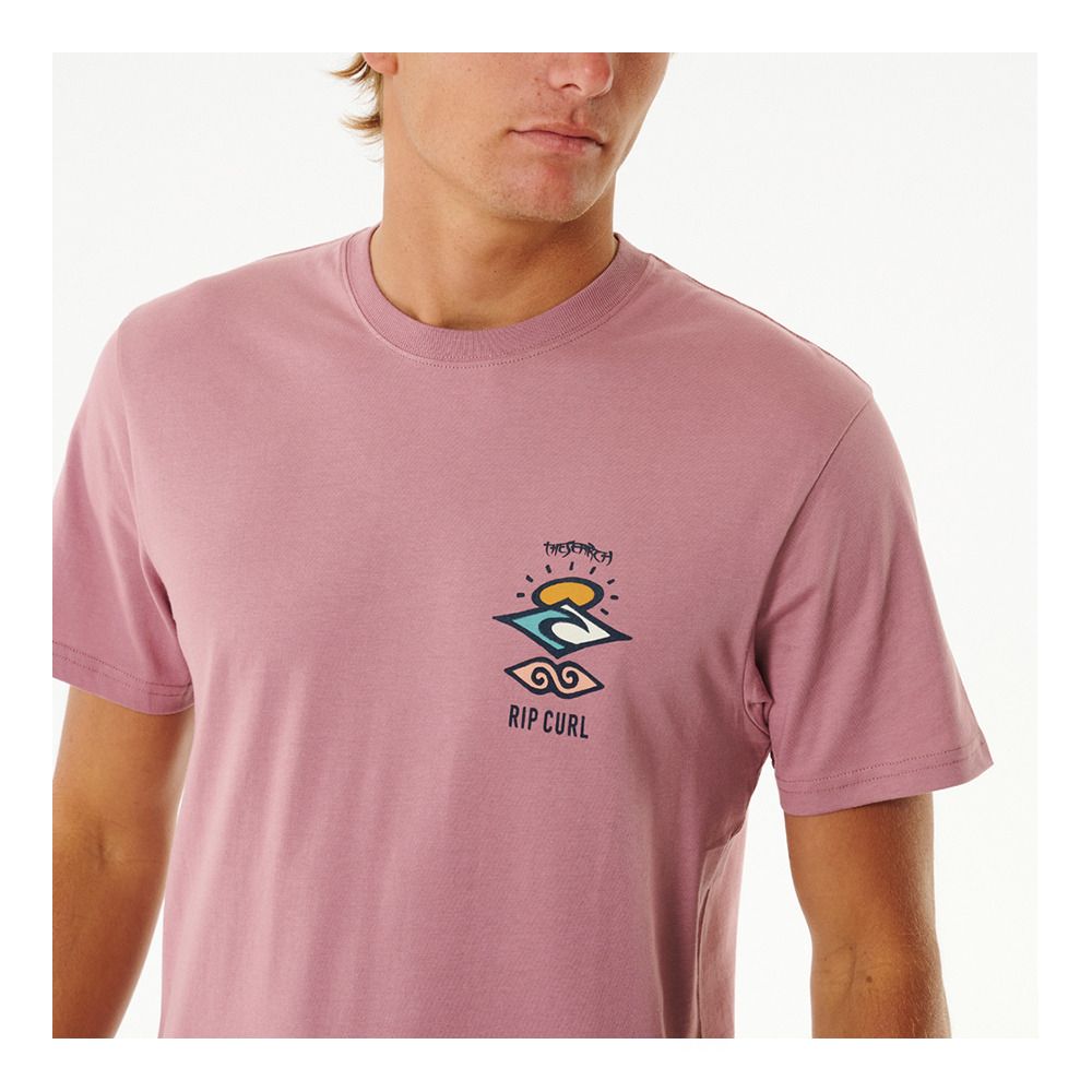 Rip Curl SEARCH ICON - Tee-shirt Homme mauve