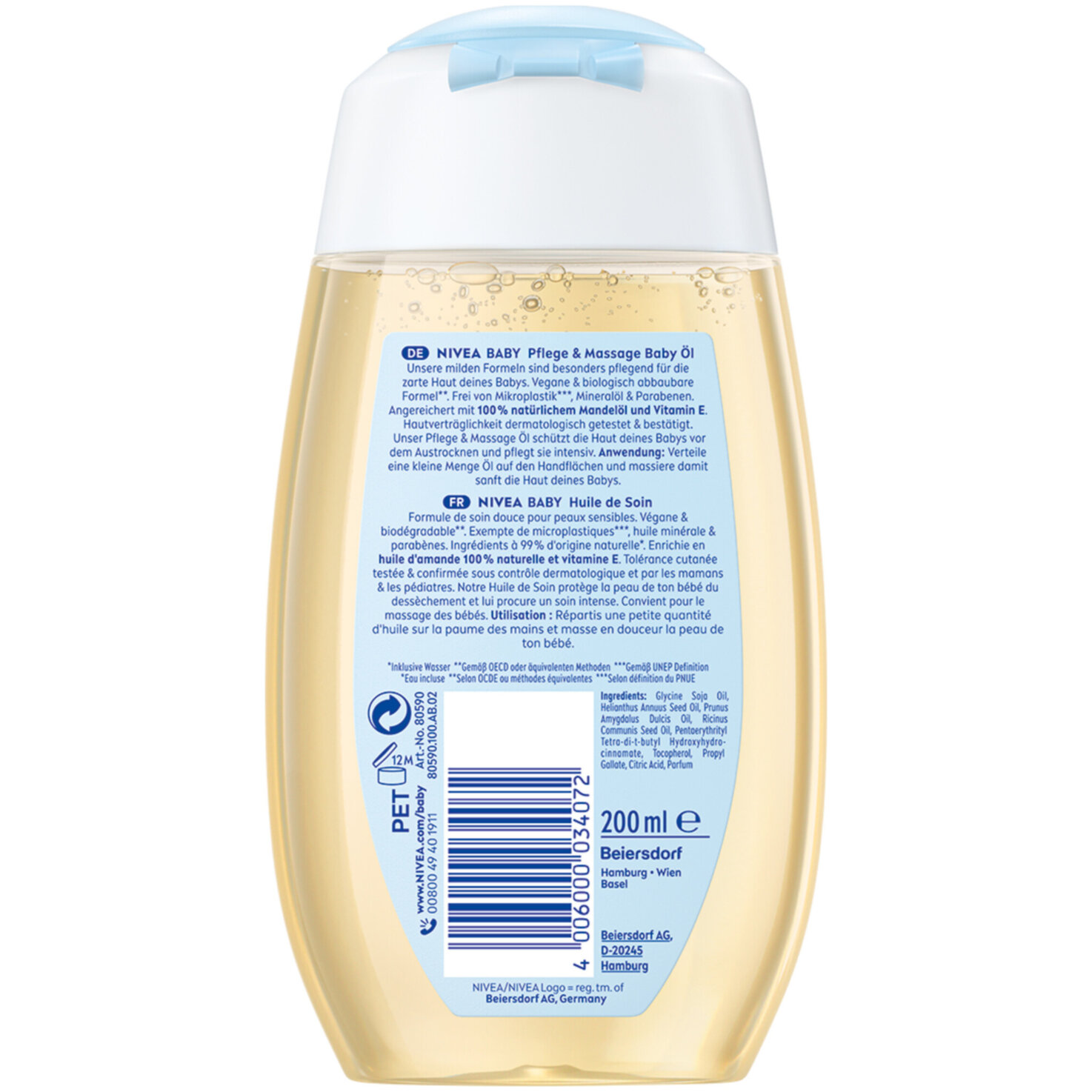 Nivea Pflege & Massage Baby Öl