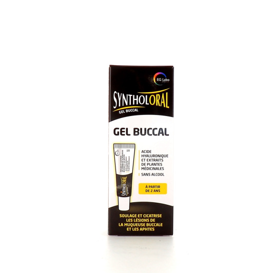 Synthol Oral Gel buccal acide hyaluronique - Aphte, plaie de la bouche