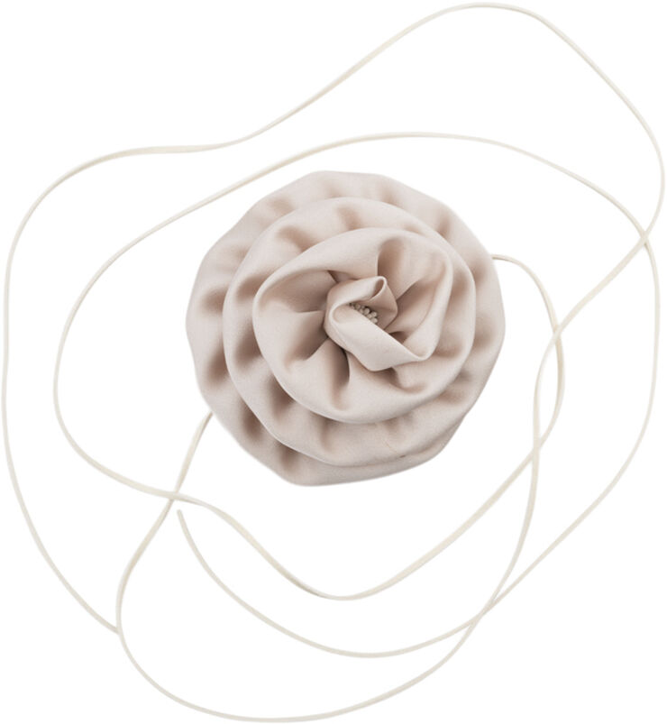 Sui Ava Smooth Flower Belt Beige