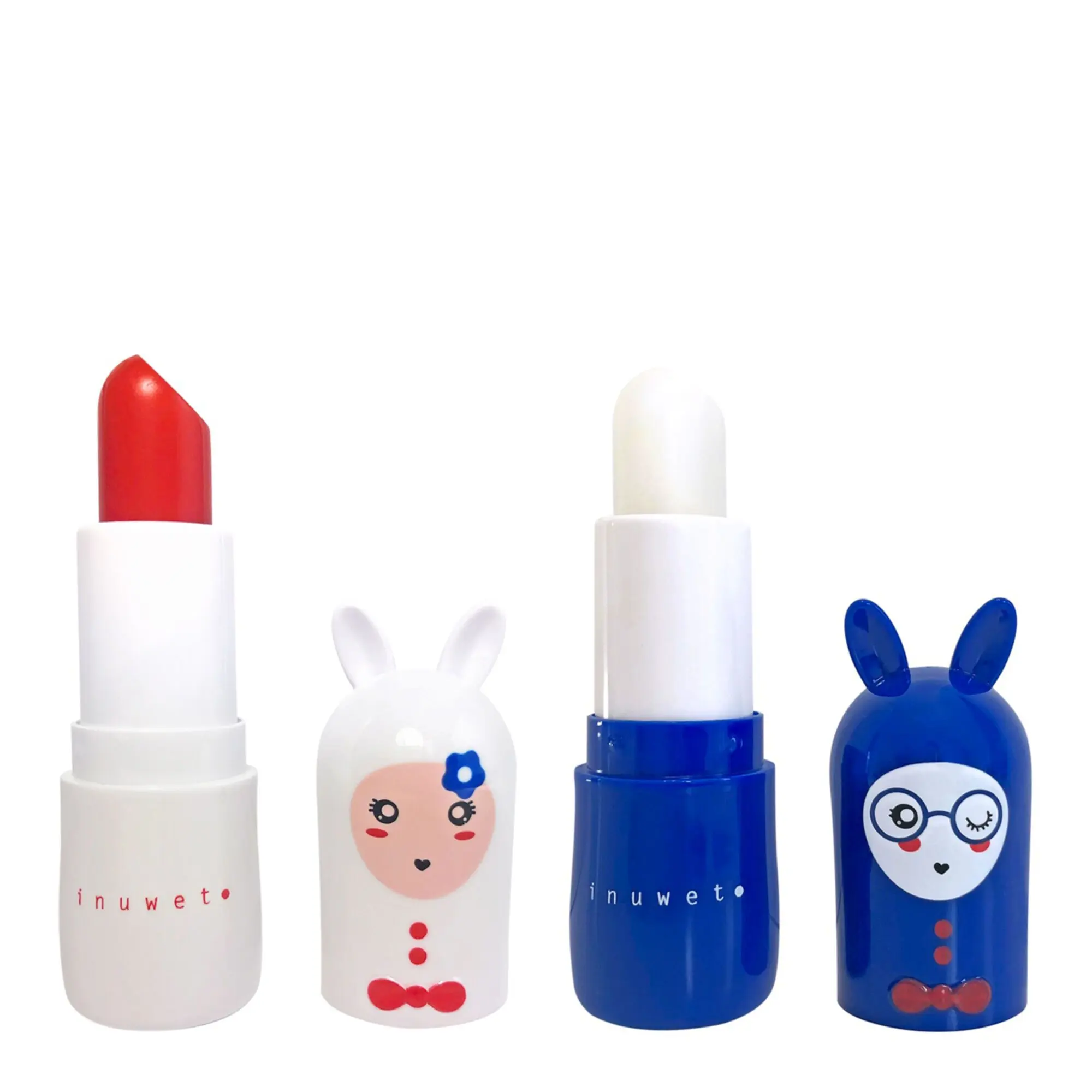 Inuwet - DUO PARIS Coffret Baumes à Lèvres Fraise Cerise- Baume et soin des lèvres
