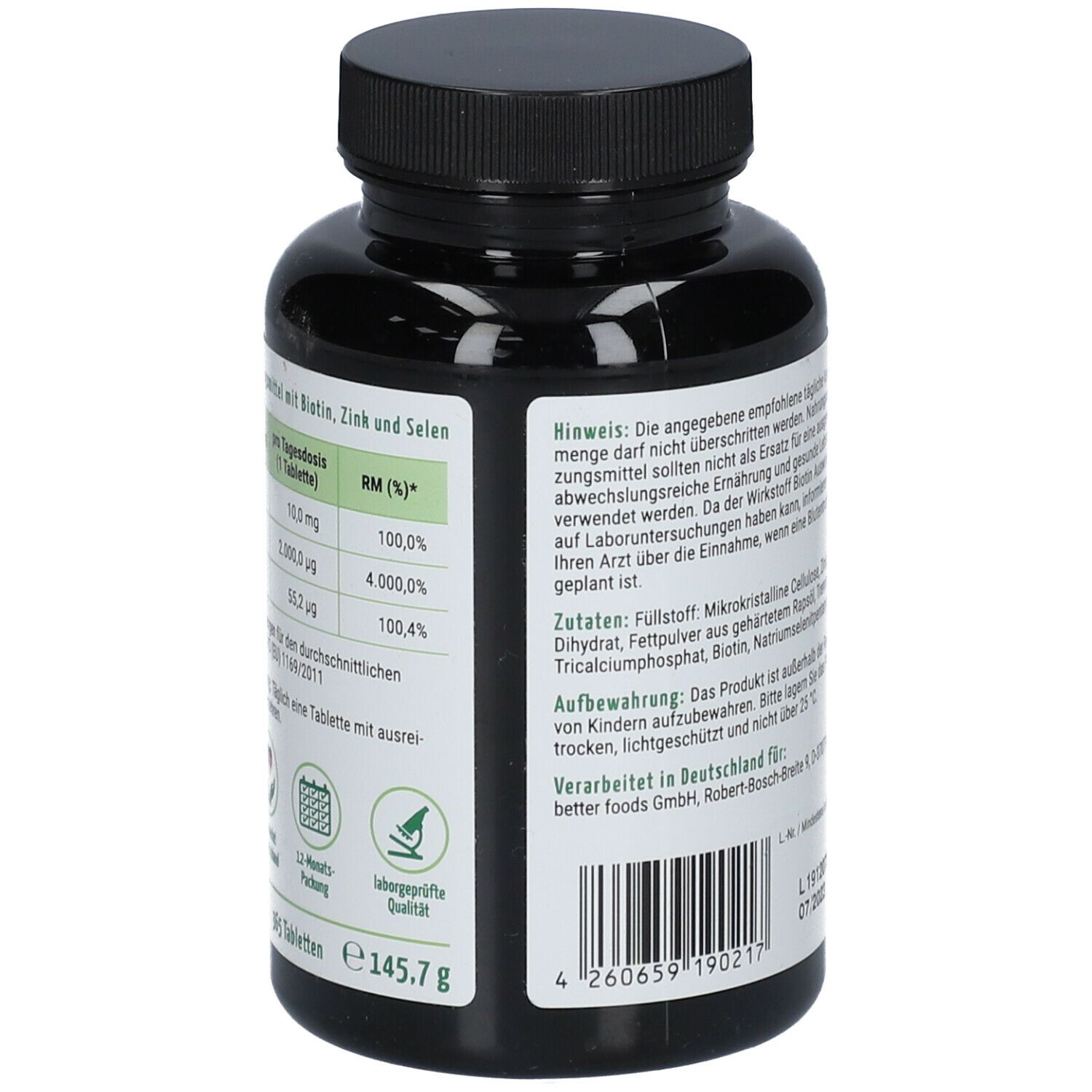 VIRISOLIS Biotin + Zink + Selen