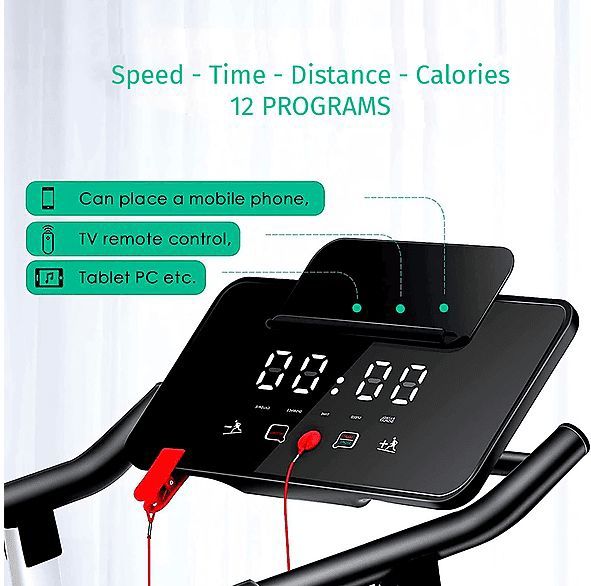 Loopband S100, elektrisch, opvouwbaar, met leuning, geschikt voor revalidatieoefeningen en indoor-fitnessoefeningen, loopband voor thuis.
