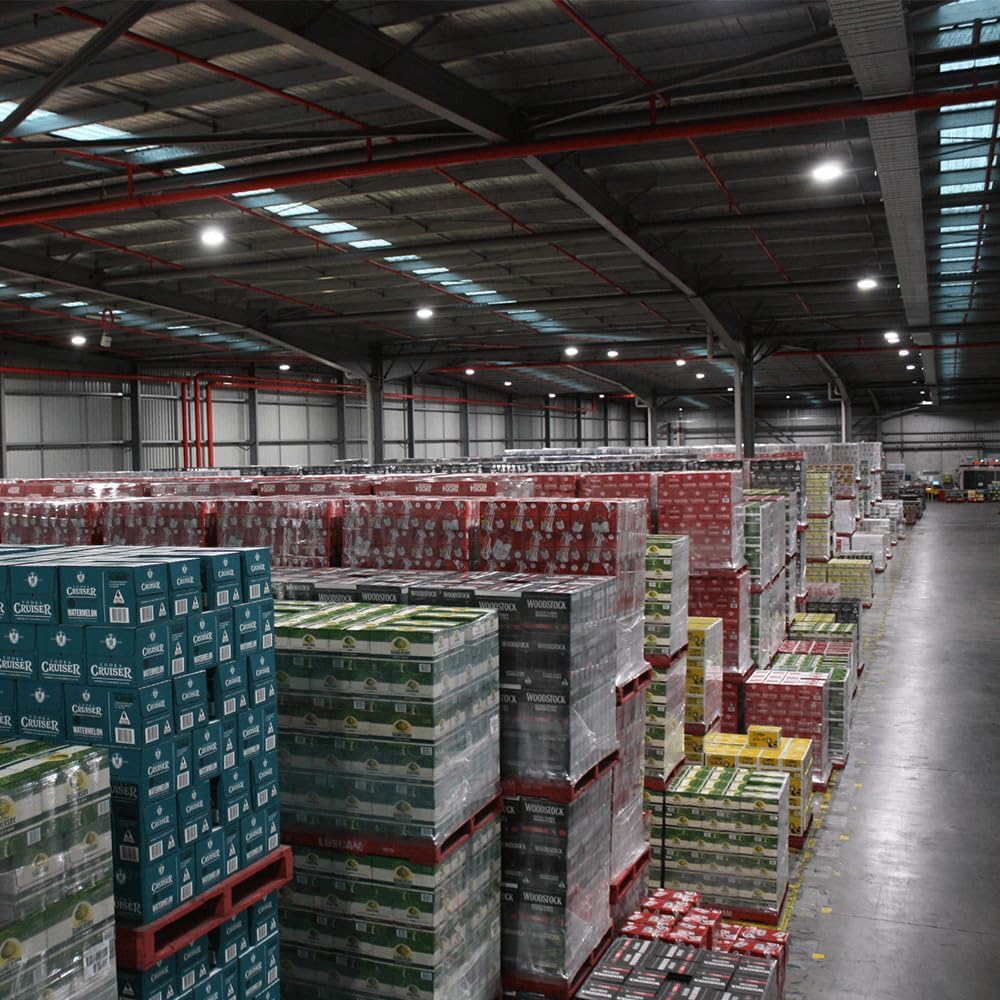 HOFTRONIC - LED Hallenstrahler Saturn 240W 120° IP65 Dimmbar 5700K 190lm/W Hoftronic Powered 5 Jahre Garantie Deckenleuchte, Hallenbeleuchtung, Werkstattbeleuchtung, LED Hallenstrahler