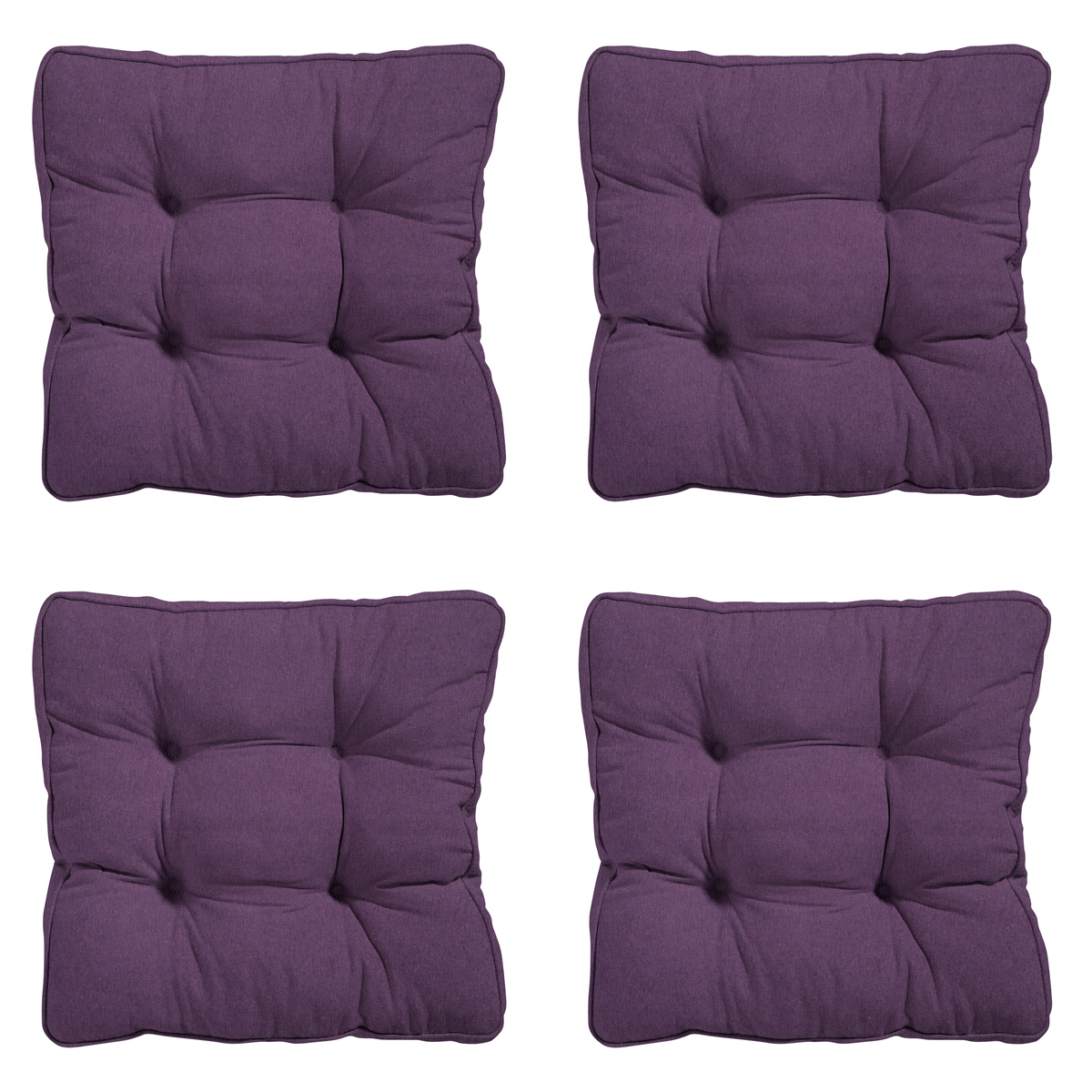 Madison Panama purple Zitkussen - Set van 4