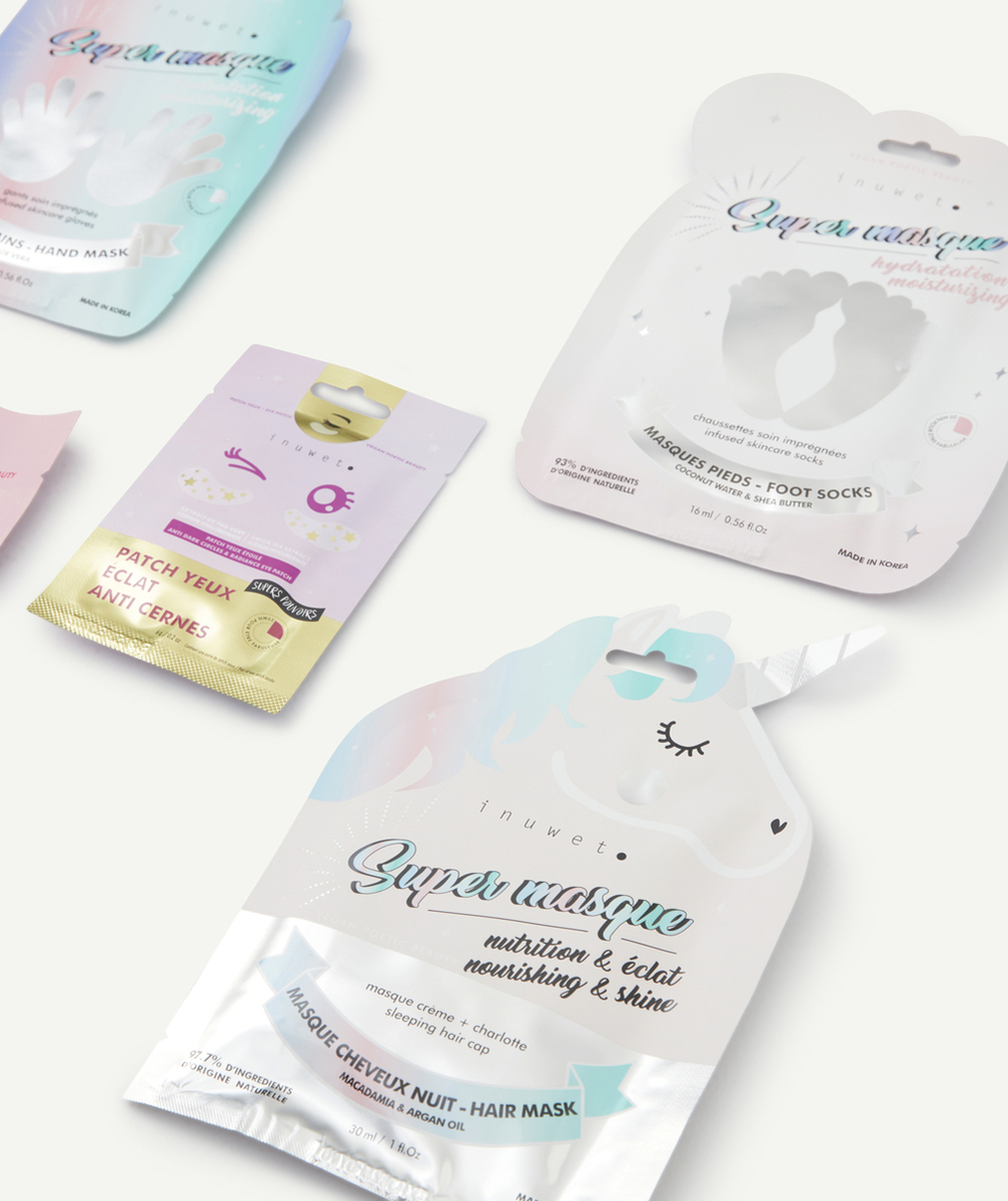 INUWETSEMAINIER BEAUTÉ COFFRET 5 MASQUES VISAGE ET CORPS