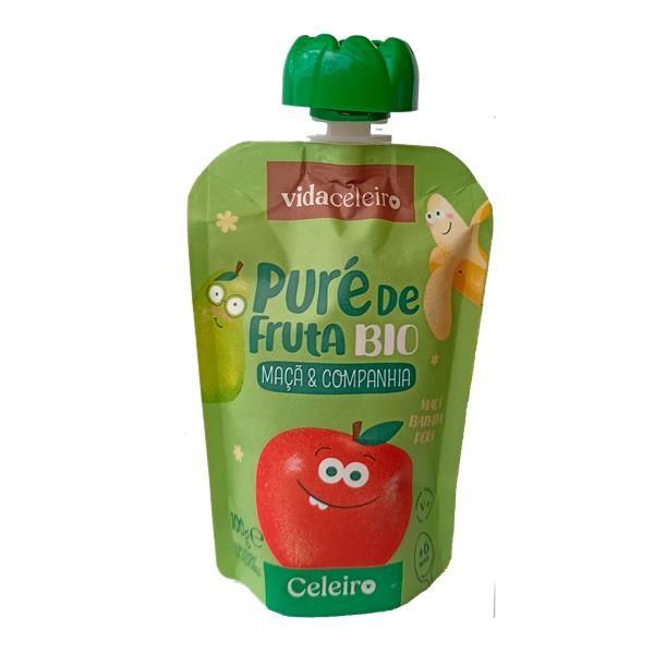 Puré Fruta Maçã  Banana   Pera Bio 100G