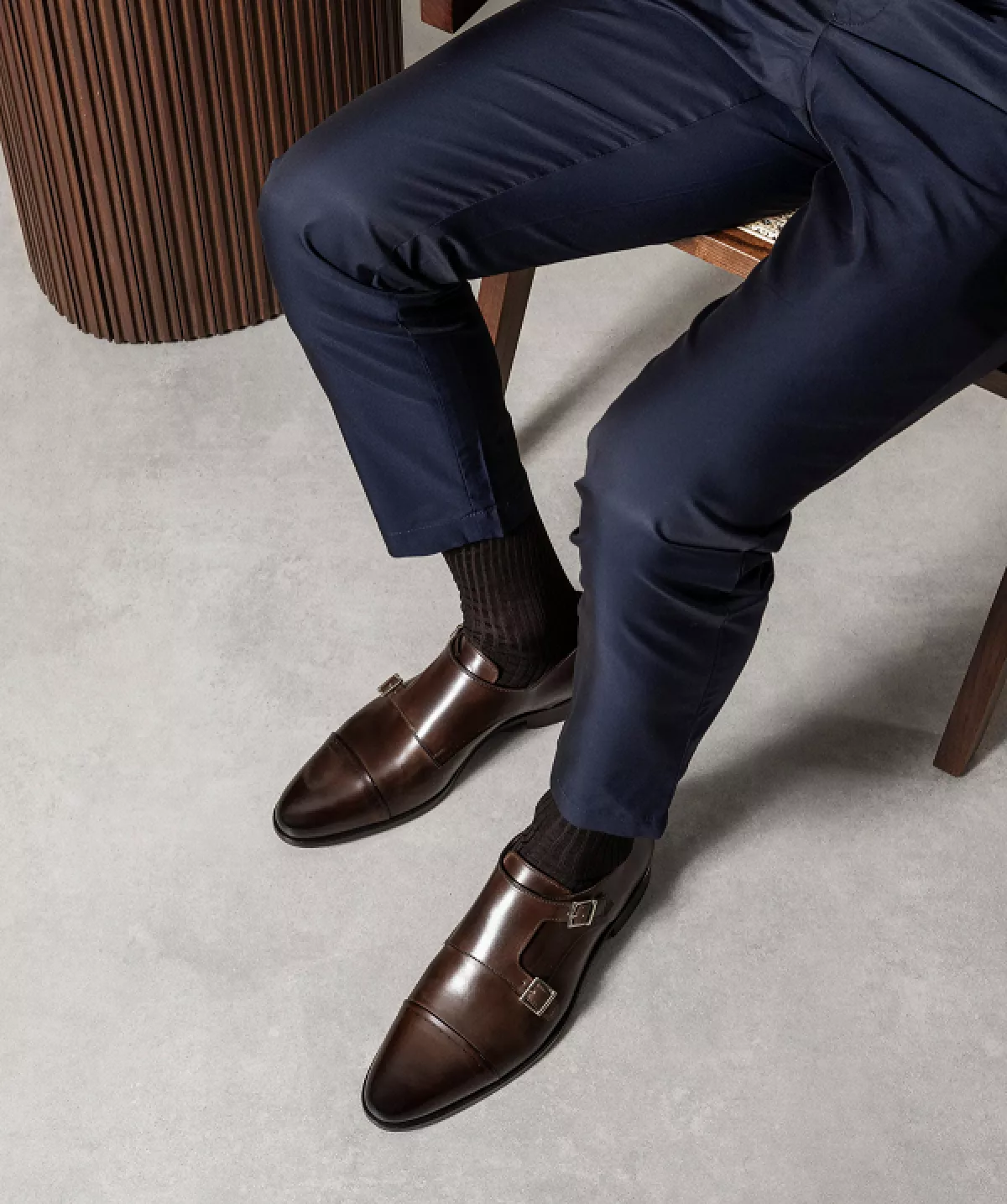 Boucles FELICIANO Marron Patiné