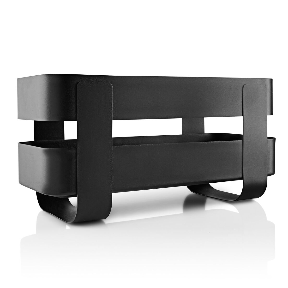 Selvvannende Herb Organiser stål, sort