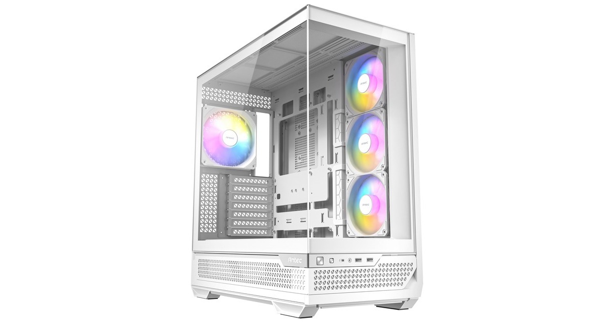 AntecC7 ARGB midi tower behuizing  (Wit | 2x USB-A | 1x USB-C | Tempered Glass)