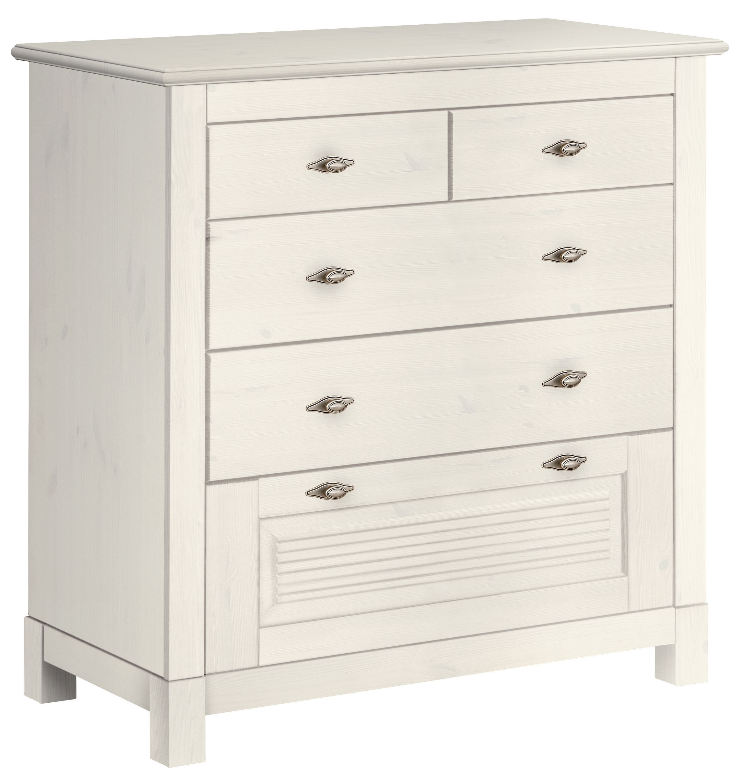 Home affaire Schubkastenkommode »Rauna« aus massiver Kiefer mit 5 Schubladen, Breite 96 cm