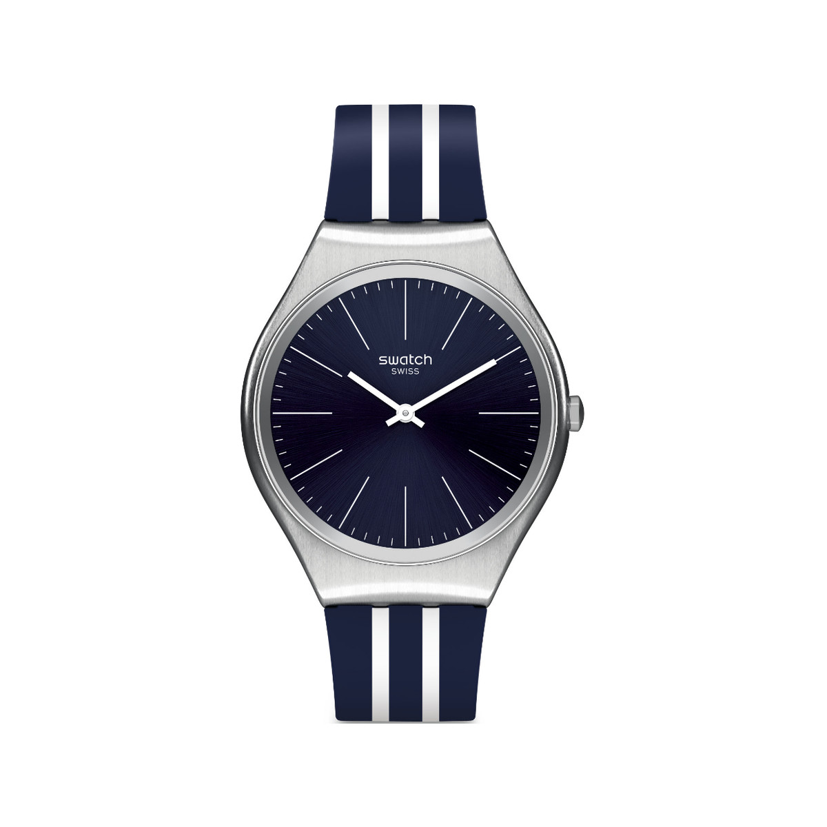 Montre Swatch Skinblueiron mixte acier silicone