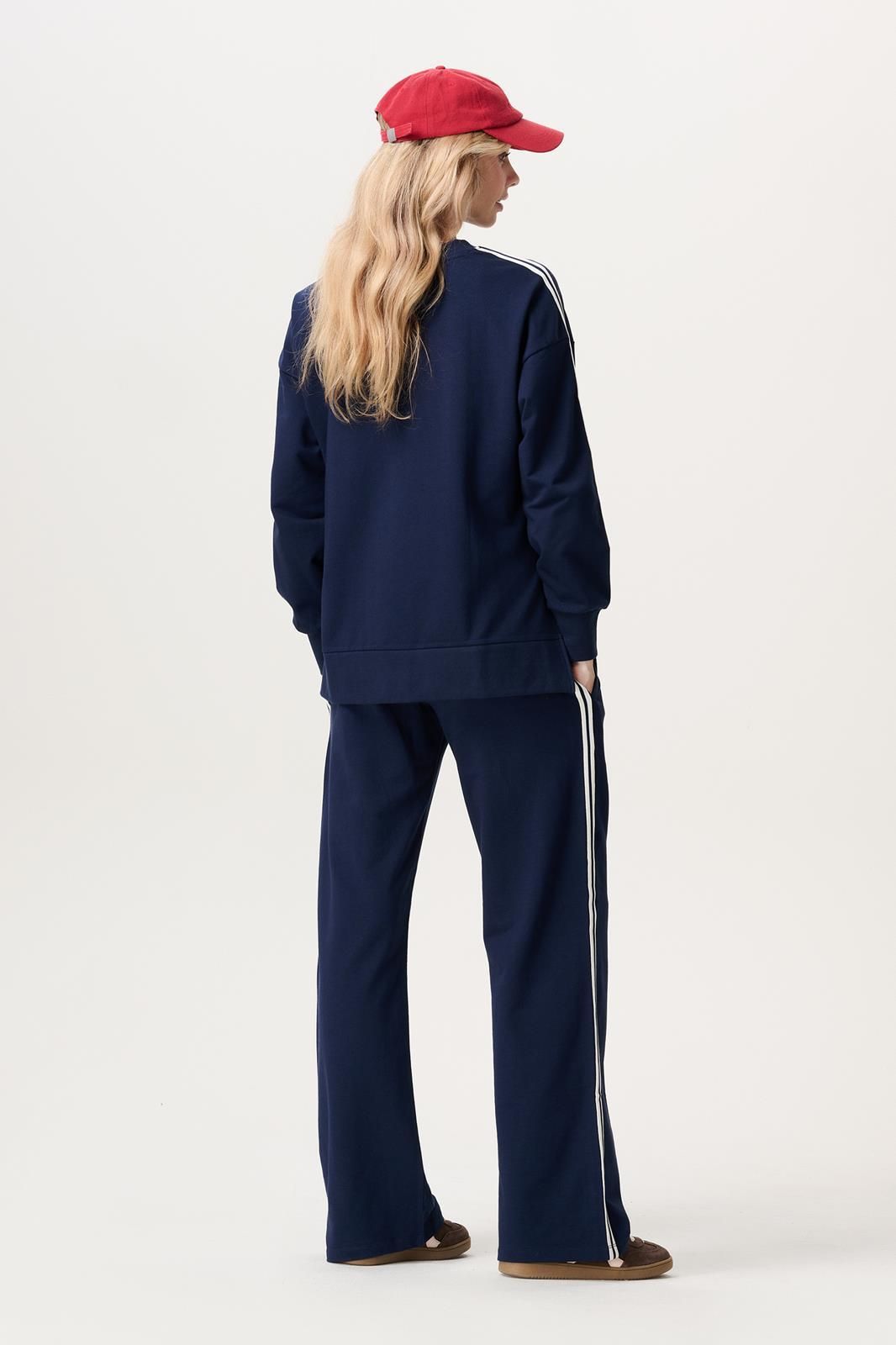 Noppies Maternity Casual broek wide leg fit - Naval Academy