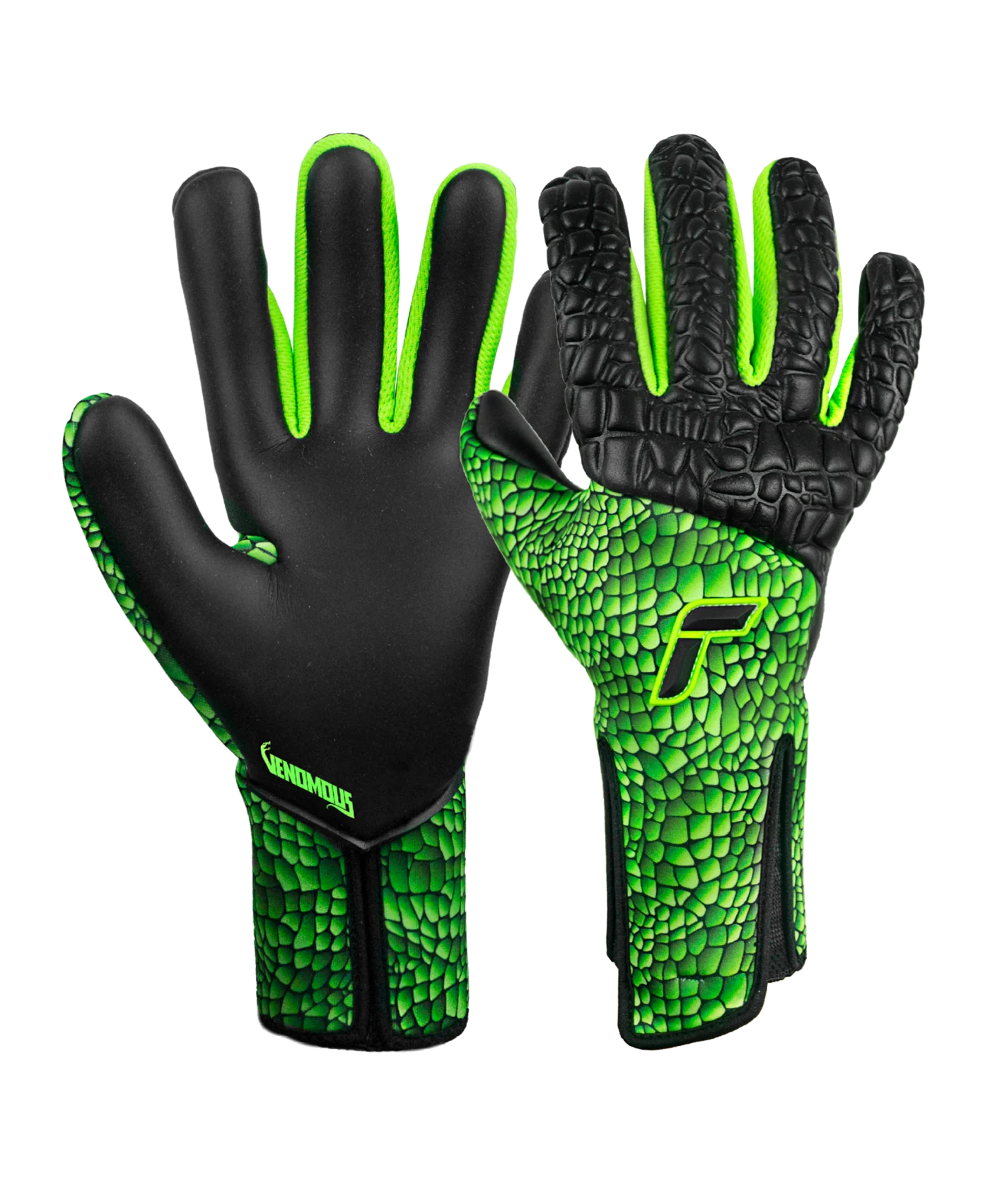 Reusch Venomous Gold X TW-Handschuhe Schwarz Grün F5010