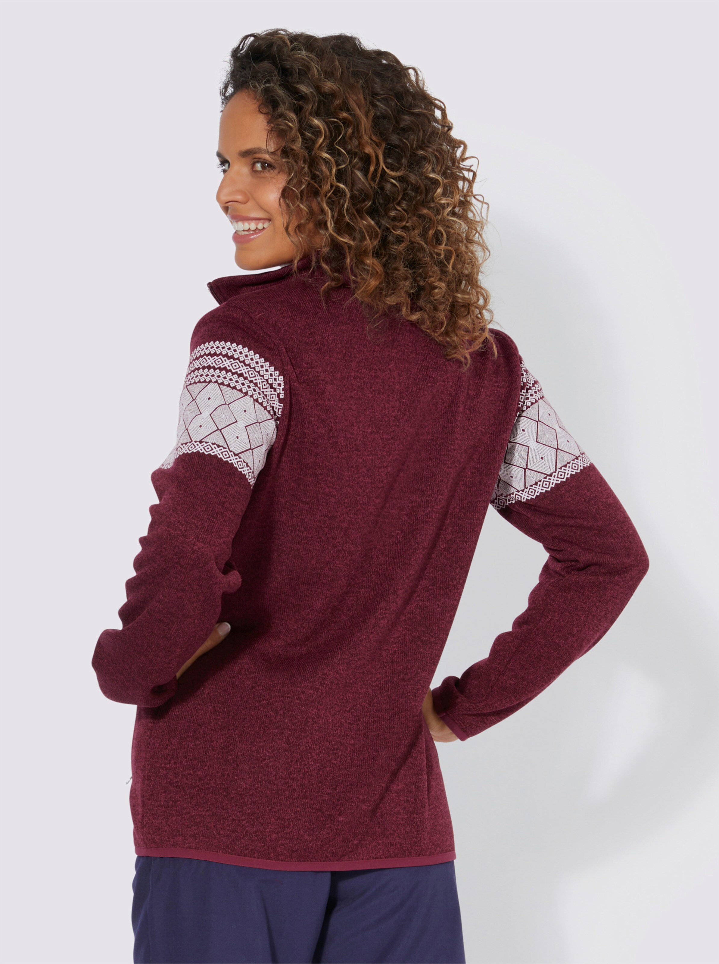 Strickfleece-Jacke