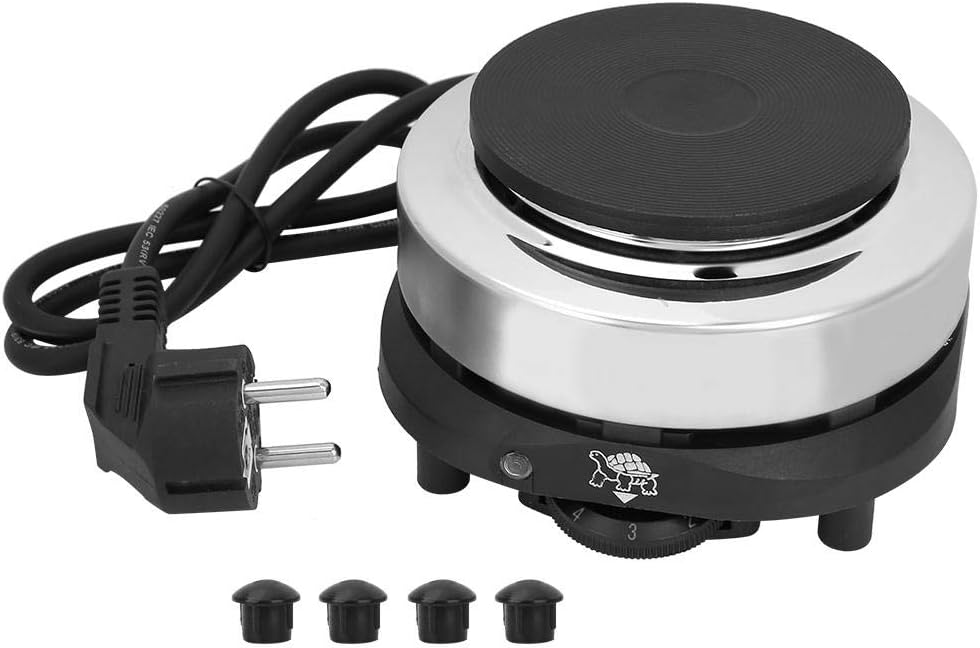 Plaque de cuisson électrique portative 500W gris noir Vendos85