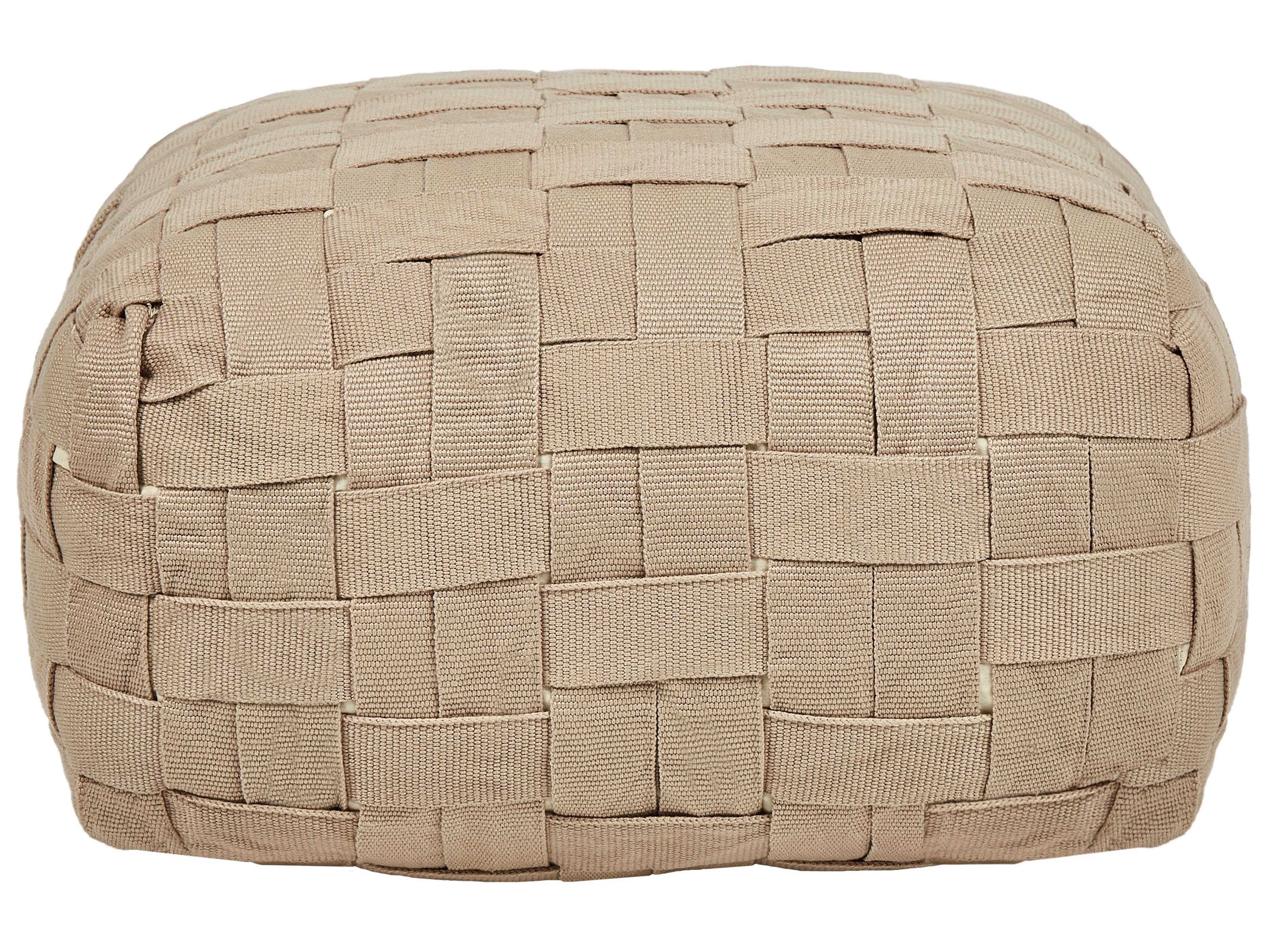 Poef BODLA Synthetisch materiaal Beige