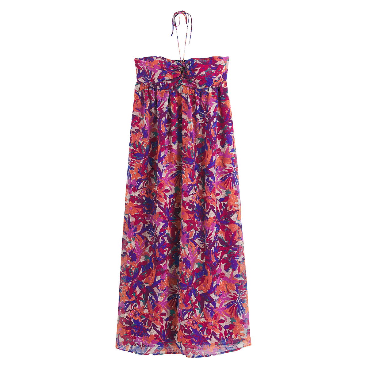 LA REDOUTE COLLECTIONS<br>Vestido longo tomara que caia, estampa floral