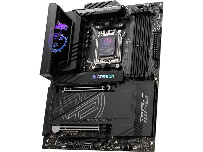 MSI Mainboard MPG X870E CARBON WIFI MSI MPG X870E CARBON WIFI Motherboard AMD X870E Sockel AM5 ATX