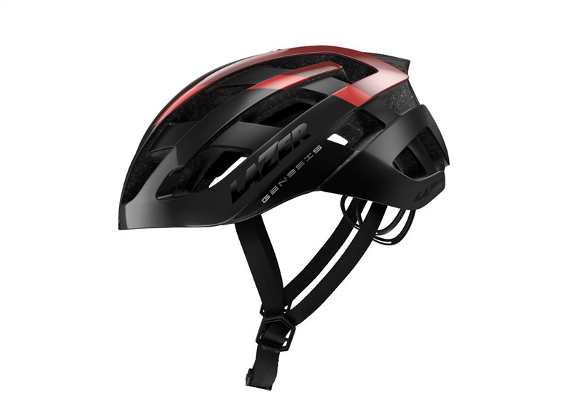 Lazer Genesis Race Fietshelm Zwart/Rood