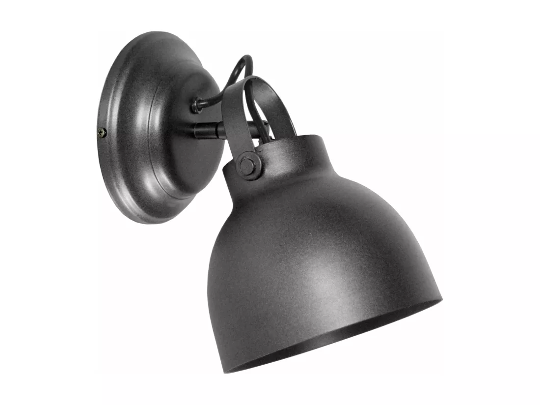Applique métal Anthracite 13 cm.