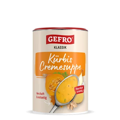 Kürbis-Cremesuppe: veredelt mit Ingwer