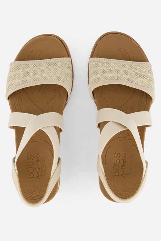 Skechers Bobs Arch Fit Beach Kiss Sandalen beige
