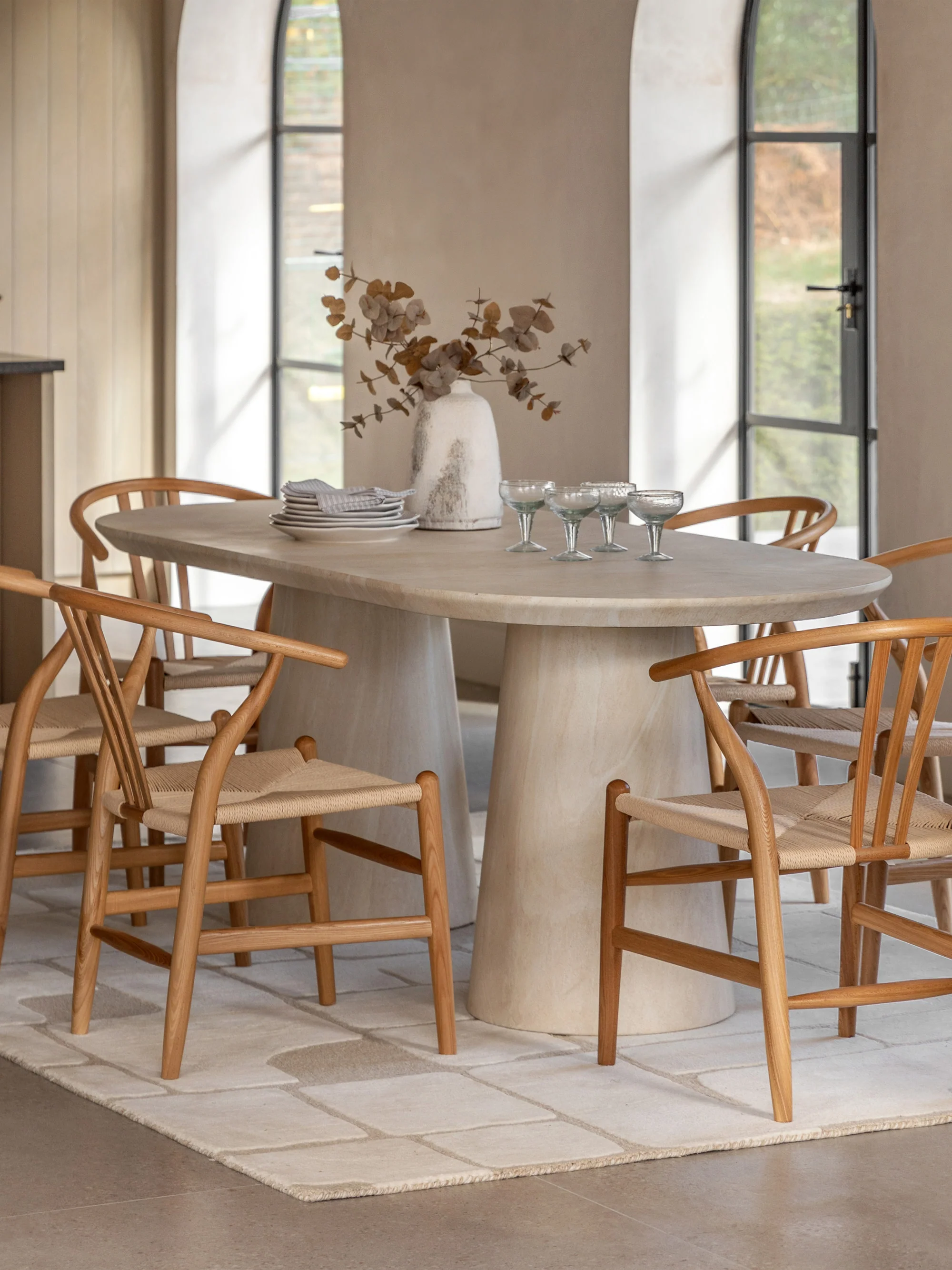 Ovale eettafel Pedra