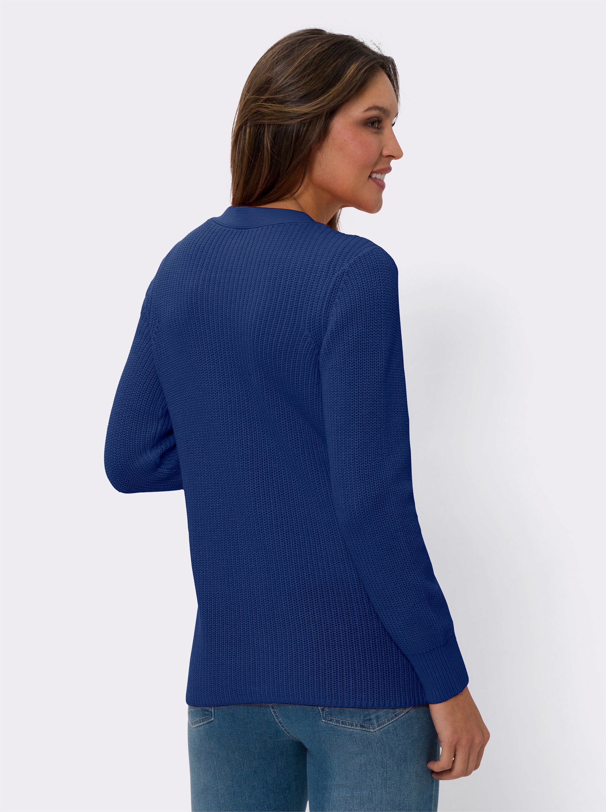 Strickjacke mit V-Ausschnitt